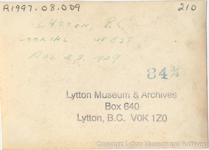 Archives Number 0210-back