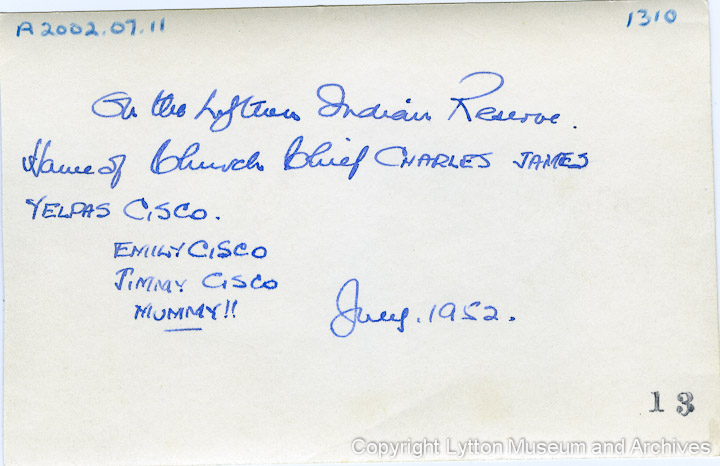 Archives Number 1310_Back